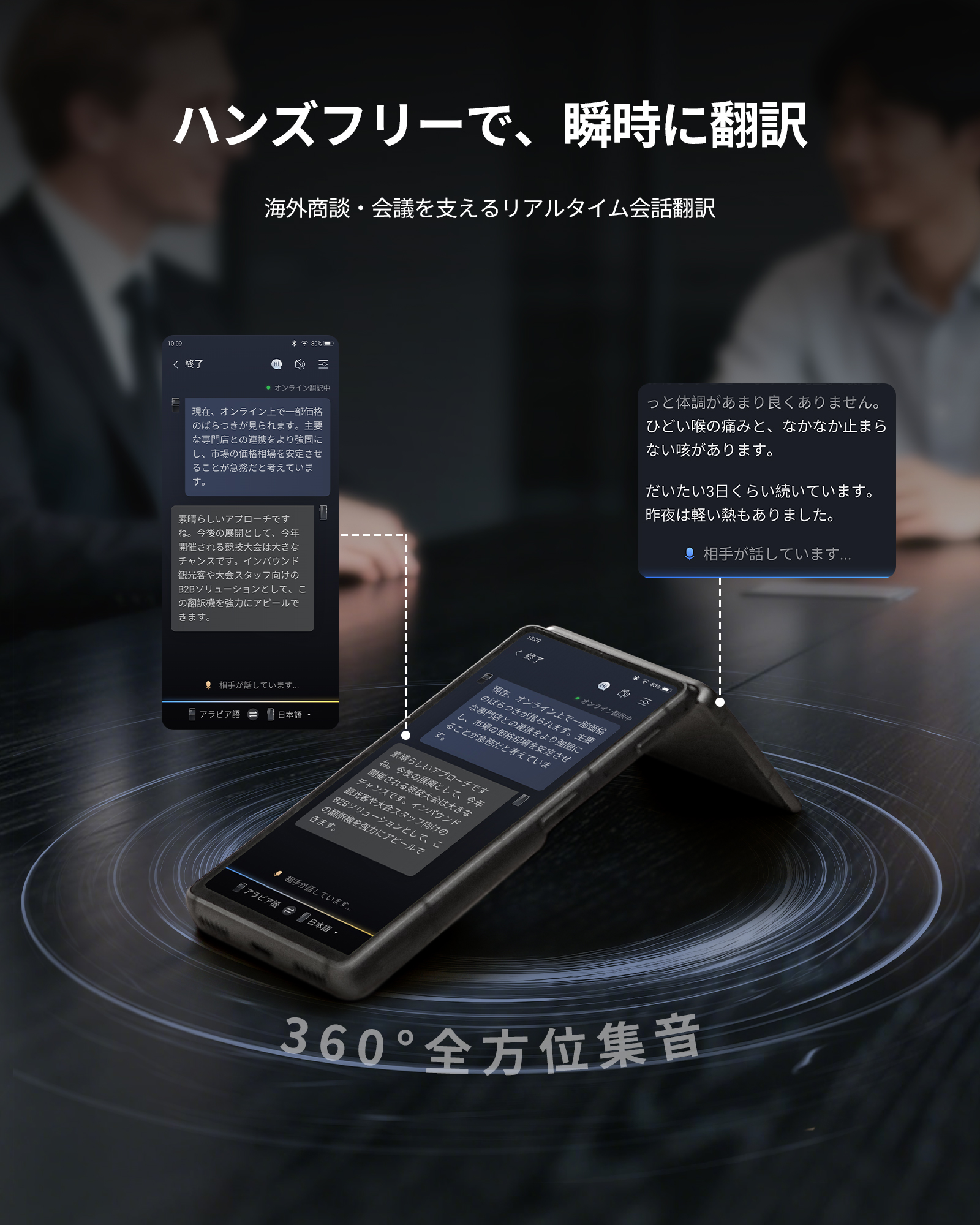 iFLYTEK Smart Translator アイフライテック 翻訳機 グローバル通信2年