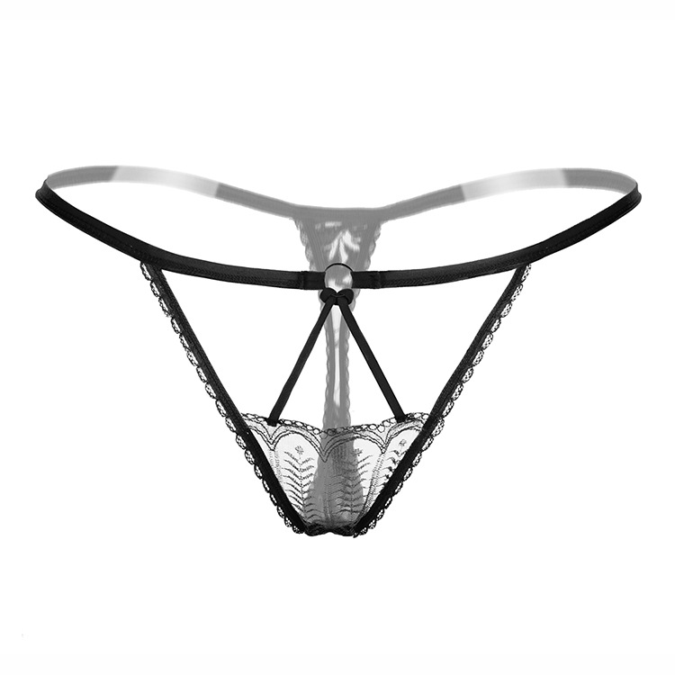 Transparent lace stretch temptation seamless t-pants
