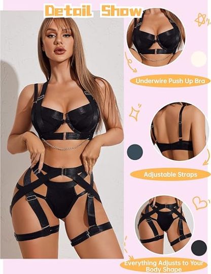 Sexy body shaping webbing underwear set
