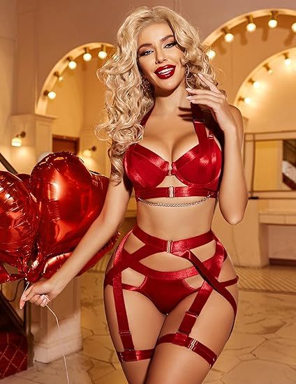 Sexy body shaping webbing underwear set