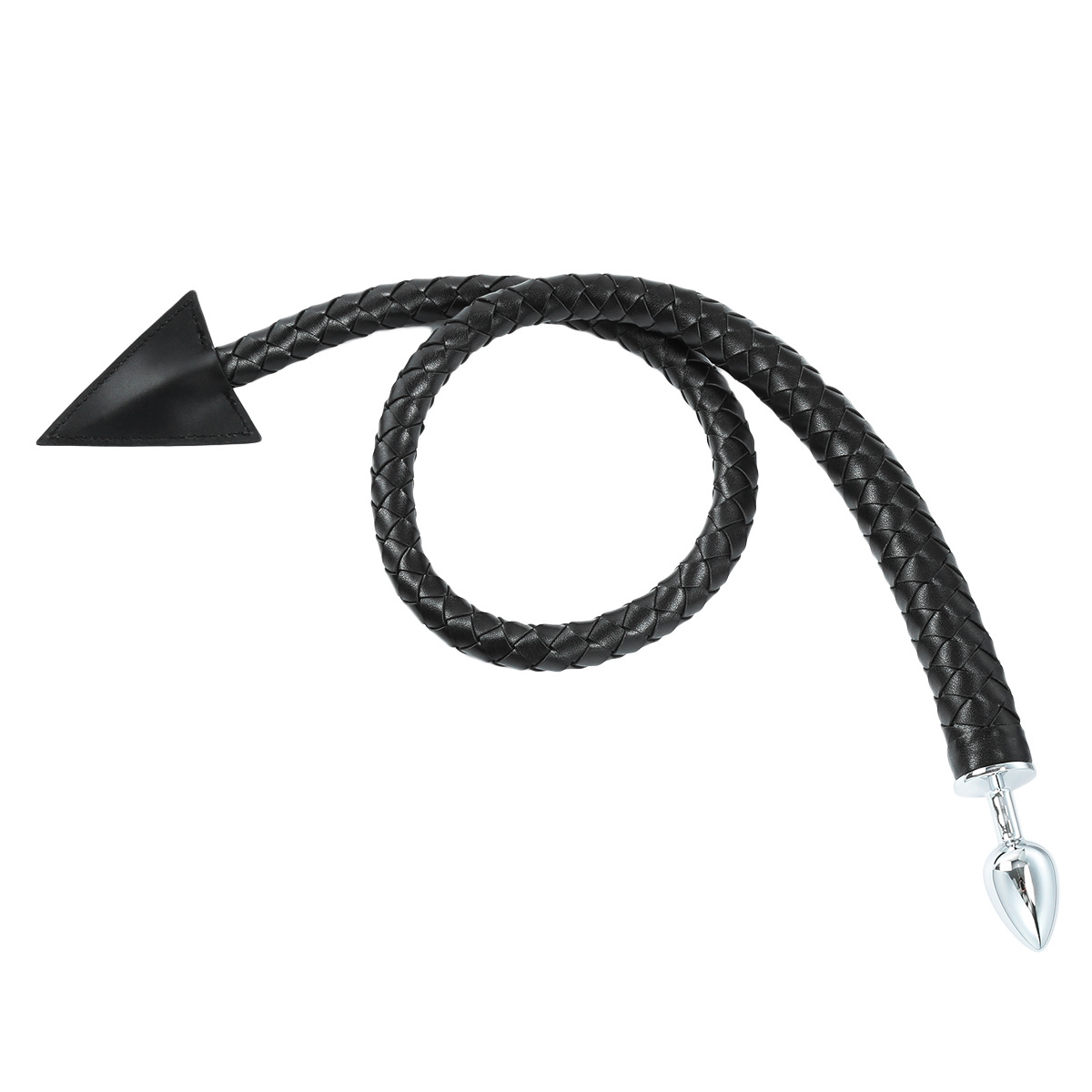 Triangular leather whip