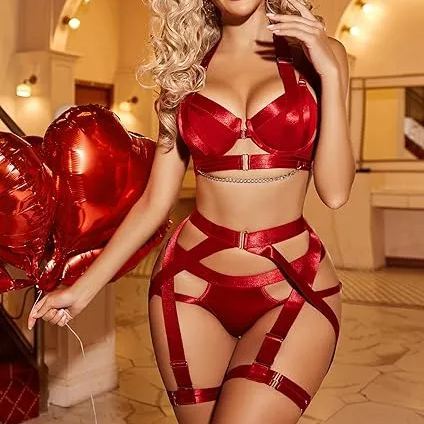 Sexy body shaping webbing underwear set