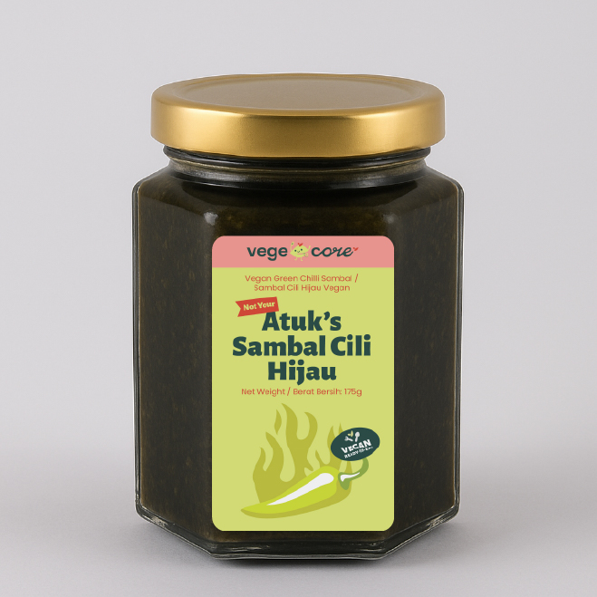 Not Your Atuk's Sambal Cili Hijau (Vegan Green Chilli Sambal)