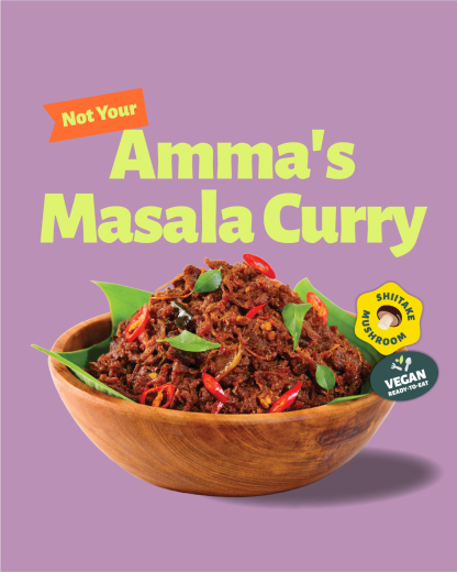 Not Your Amma's Masala Curry (Vegan Curry Mushroom Bite)