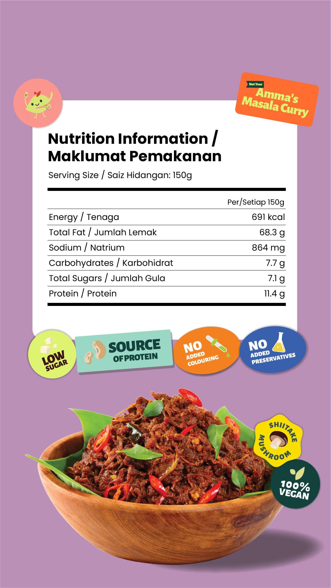 Not Your Amma's Masala Curry (Vegan Curry Mushroom Bite)