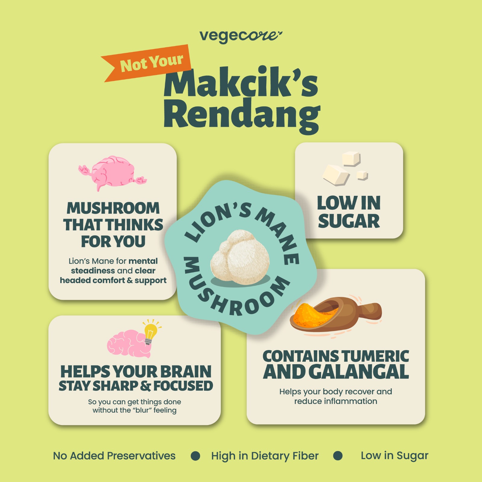 Not Your Makcik's Rendang (Vegan Lion’s Mane Rendang)