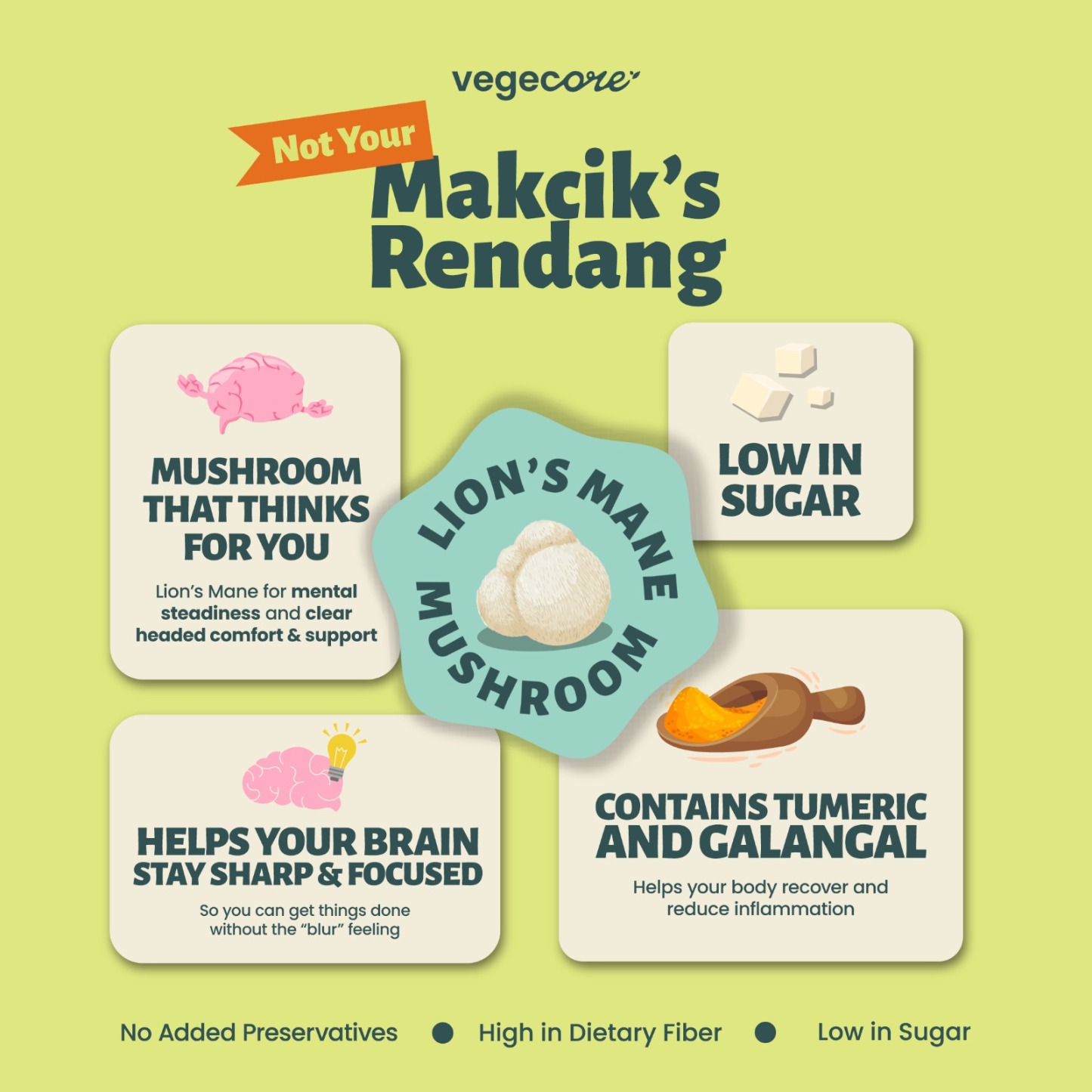 Not Your Makcik's Rendang (Vegan Lion’s Mane Rendang)