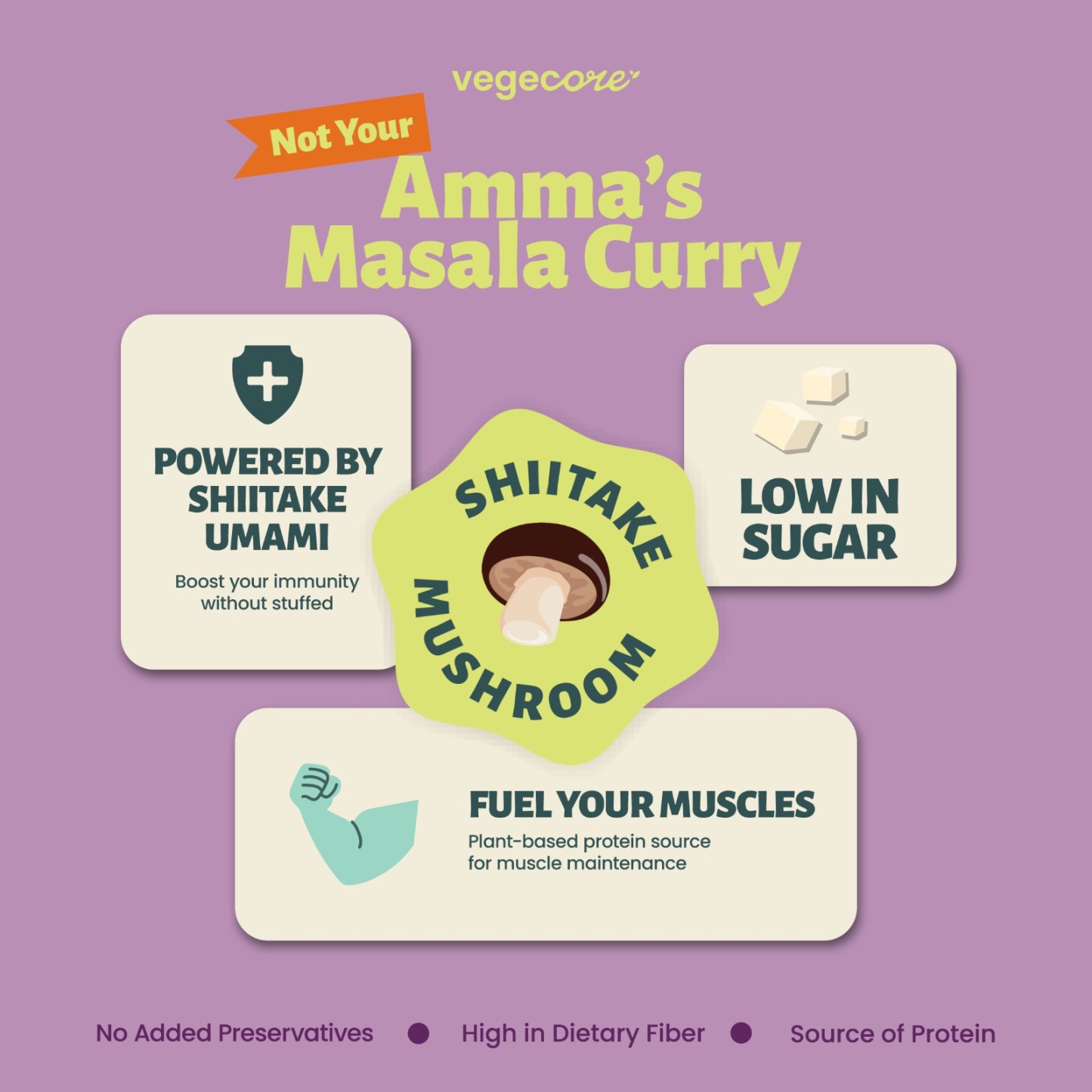 Not Your Amma's Masala Curry (Vegan Curry Mushroom Bite)