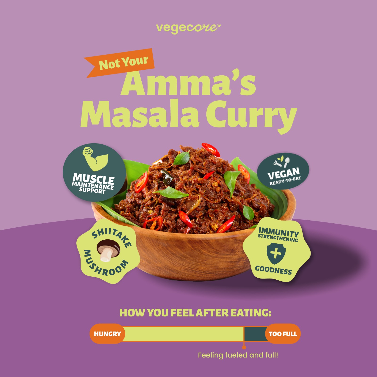 Not Your Amma's Masala Curry (Vegan Curry Mushroom Bite)