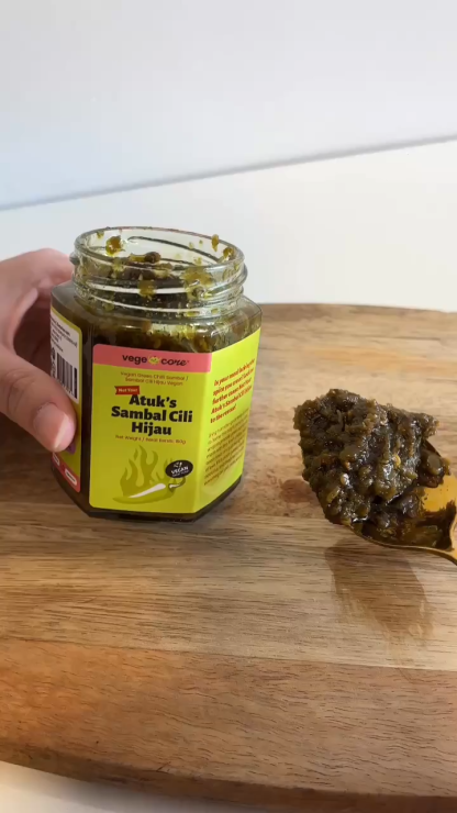 Not Your Atuk's Sambal Cili Hijau (Vegan Green Chilli Sambal)
