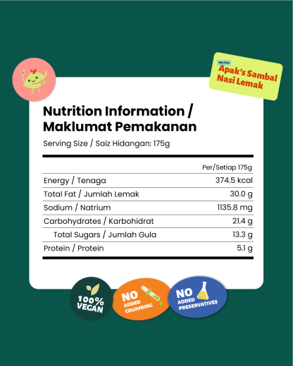 Not Your Apak's Sambal Nasi Lemak (Vegan Nasi Lemak Sambal)