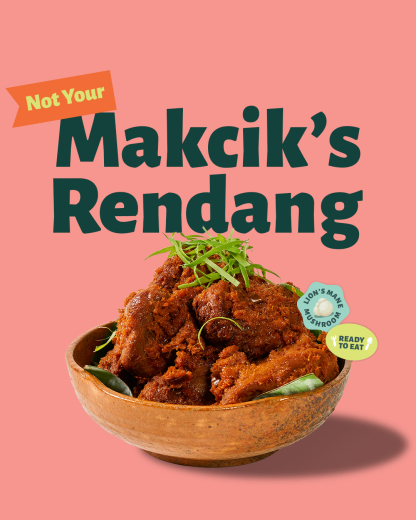 Not Your Makcik's Rendang (Plant-Based Lion’s Mane Rendang)