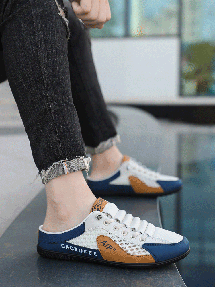 包頭一腳蹬半拖板鞋