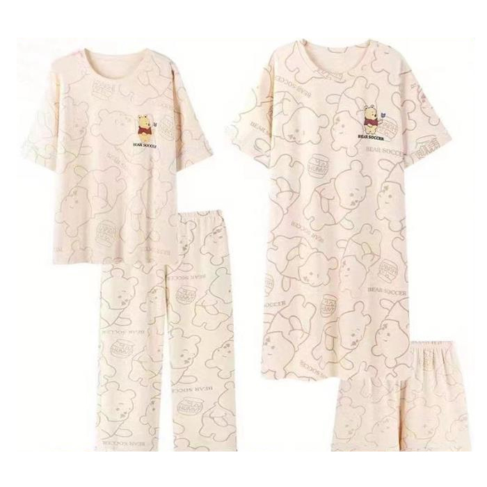 新款女士四件套睡衣