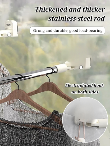 Telescopic Rotating Drying Rack with Suction Cup