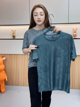 [Only 10% of the original price] High-end Jacquard Ice-feel Short Sleeve