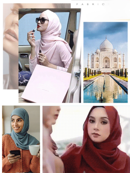 Solid color versatile headscarf