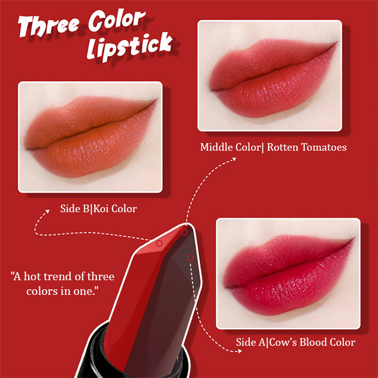 Colorfast Temptation Black Diamond Three-Color Lipstick