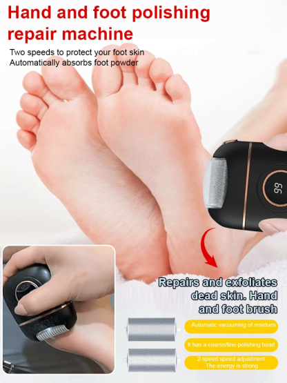 [Remove dead skin in seconds] Electric digital display foot grinder