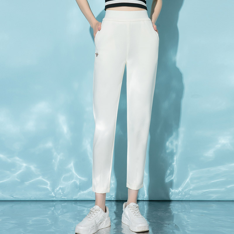 High-waist casual harem pants