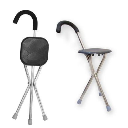 German elderly crutch stool