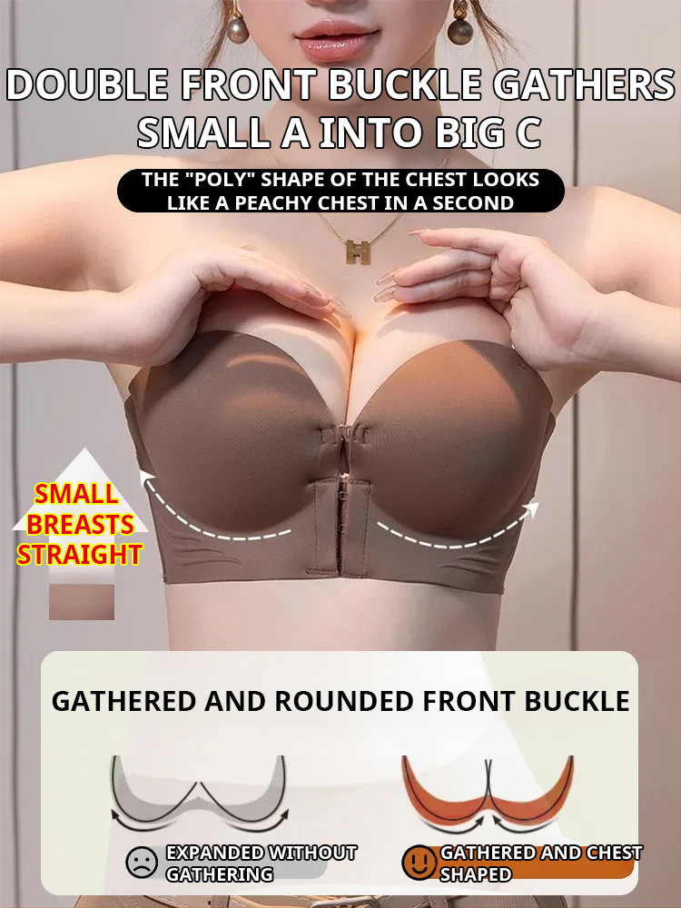 Front Clasp Invisible Bra "Stays Put Even When You Jump"
