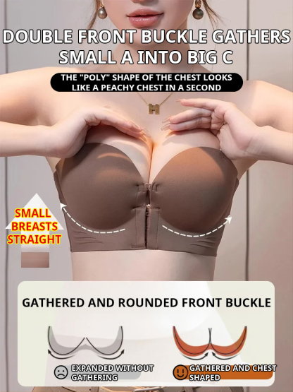 Front Clasp Invisible Bra "Stays Put Even When You Jump"