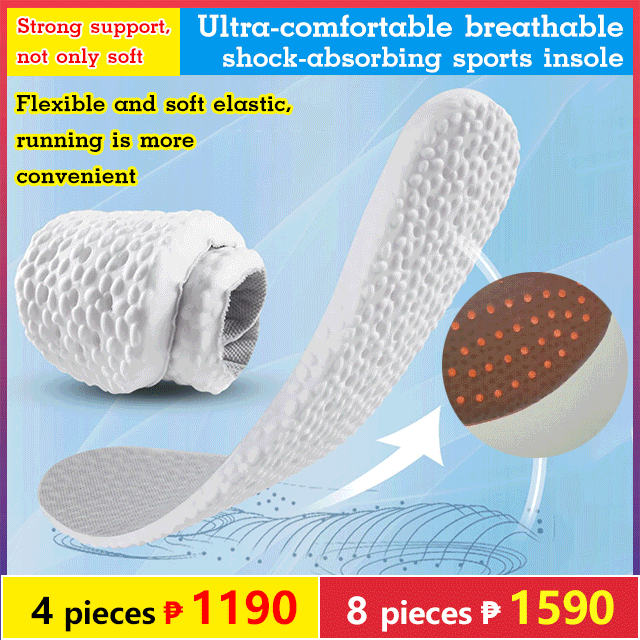 Ultra-comfortable breathable shock-absorbing sports insole