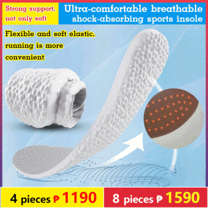 Ultra-comfortable breathable shock-absorbing sports insole