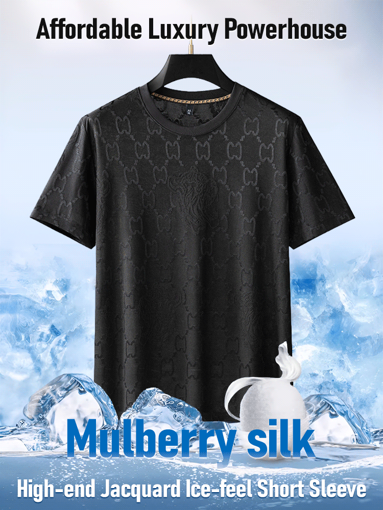 [Only 10% of the original price] High-end Jacquard Ice-feel Short Sleeve