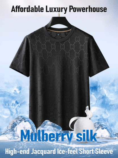 [Only 10% of the original price] High-end Jacquard Ice-feel Short Sleeve