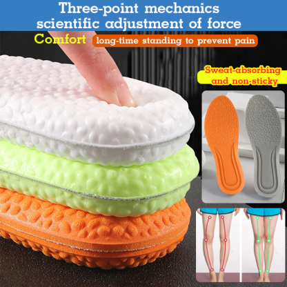 Ultra-comfortable breathable shock-absorbing sports insole