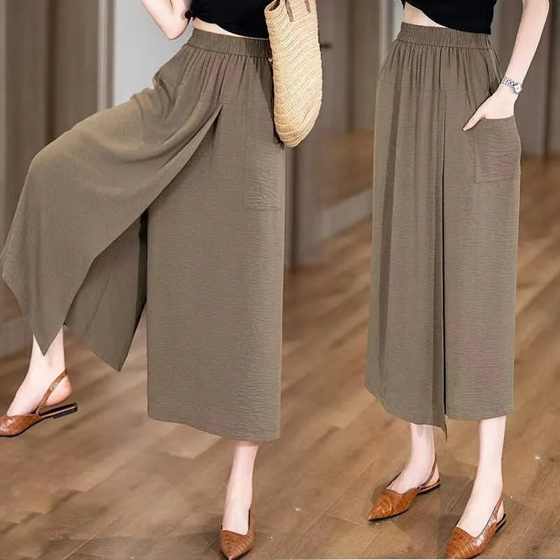 Slouchy skinny eight-cut culottes
