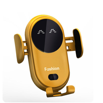 Smile face wireless charging car mounted phone bracket