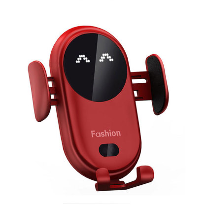 Smile face wireless charging car mounted phone bracket