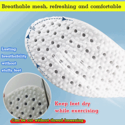 Ultra-comfortable breathable shock-absorbing sports insole