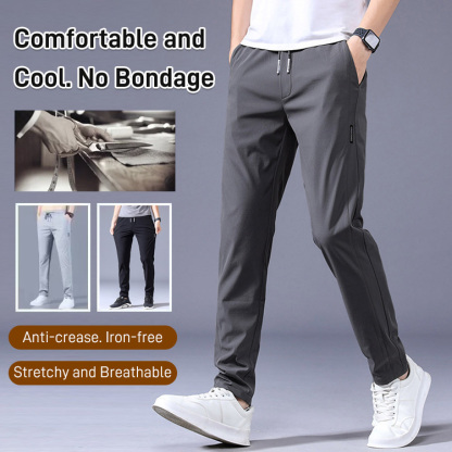 Men’s ice silk casual pants