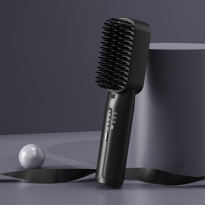 [Negative ions do not hurt hair] Portable cordless mini hair straightening comb