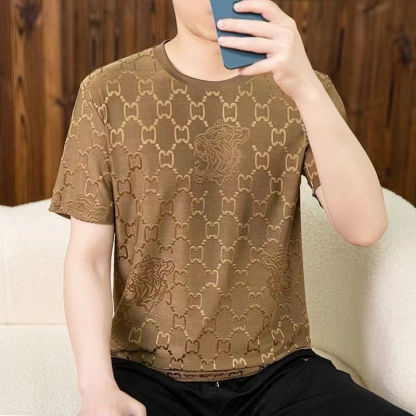 [Only 10% of the original price] High-end Jacquard Ice-feel Short Sleeve