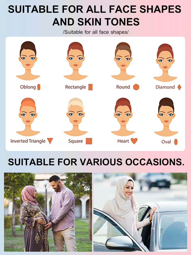 Solid color versatile headscarf