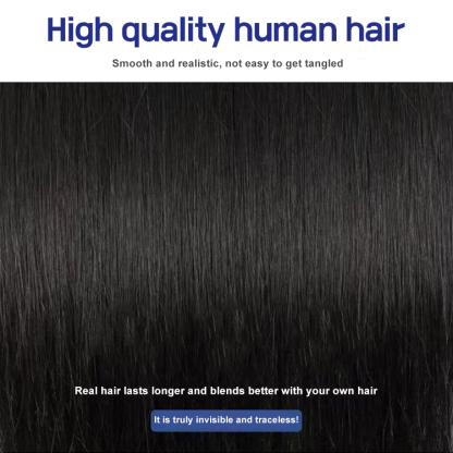 Business natural and realistic full wig for medium-elderly men