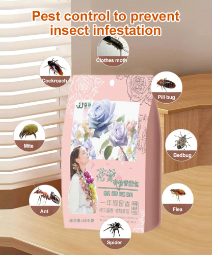 Insect repellent and mildew proof floral camphor balls