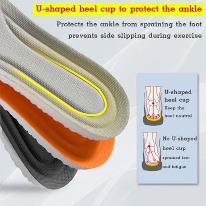 Ultra-comfortable breathable shock-absorbing sports insole