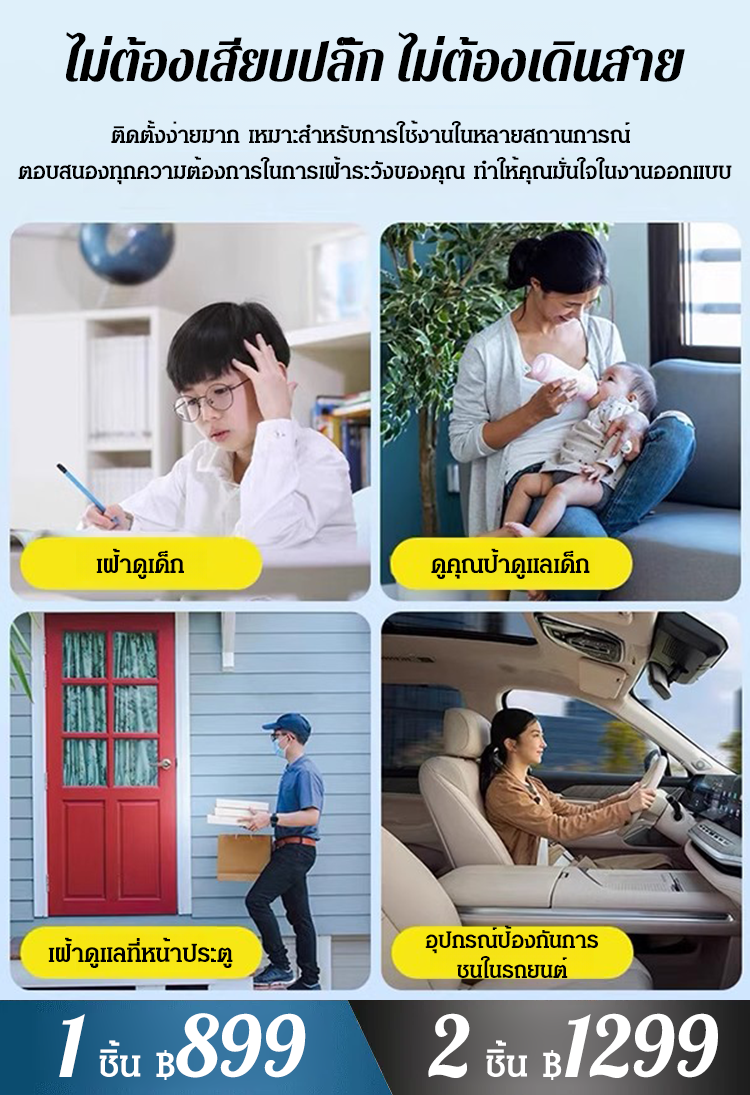 กล้องวงจรปิดสำหรับใช้ในบ้านที่มีระบบมองกลางคืน