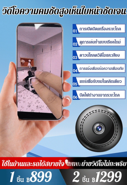 กล้องวงจรปิดสำหรับใช้ในบ้านที่มีระบบมองกลางคืน
