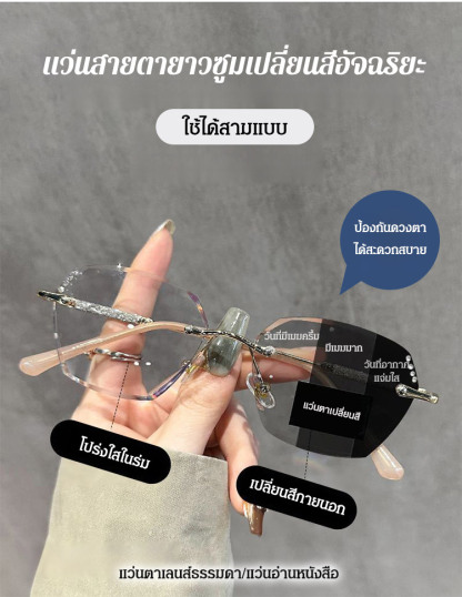 แว่นสายตายาวซูมเปลี่ยนสีอัจฉริยะ