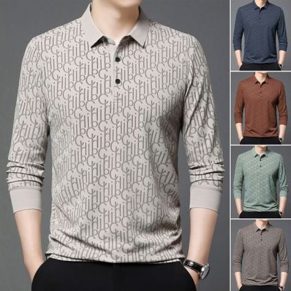 เสื้อยืดแขนยาวลำลองสำหรับผู้ชาย