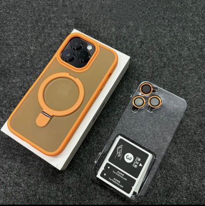 เคสป้องกันโทรศัพท์มือถือแบบแม่เหล็ก ห่วงหมุนได้