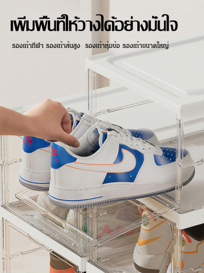 ตู้เก็บแบบพับได้มัลติฟังก์ชั่นโปร่งใสไม่ต้องติดตั้ง