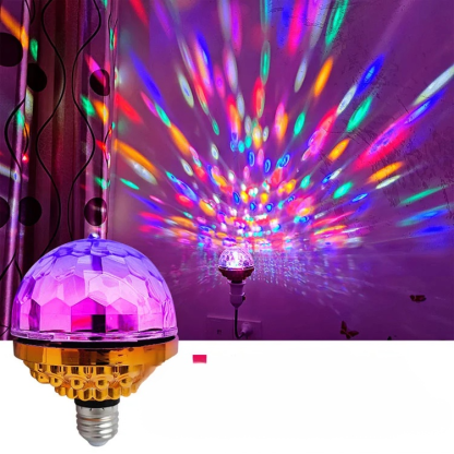 ไฟ LED สร้างบรรยากาศ ทรงกลม หมุนได้สีสันสดใส